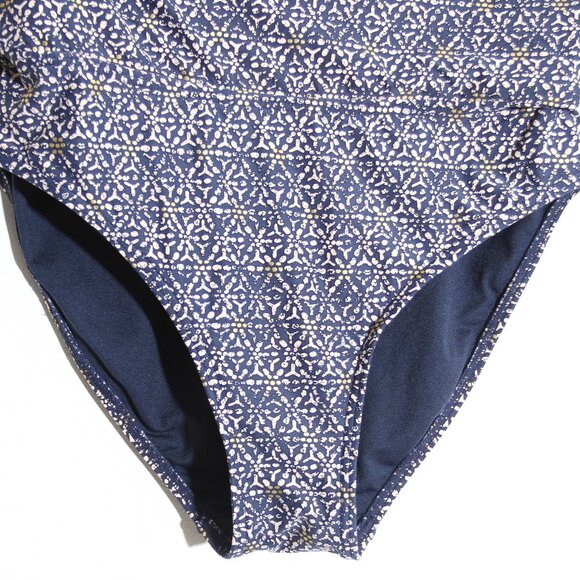 Bond-Eye Australia Nip Tuck Bikini Set Swimsuit Gold Foil Blue Size 6 D/DD - Picture 9 of 14